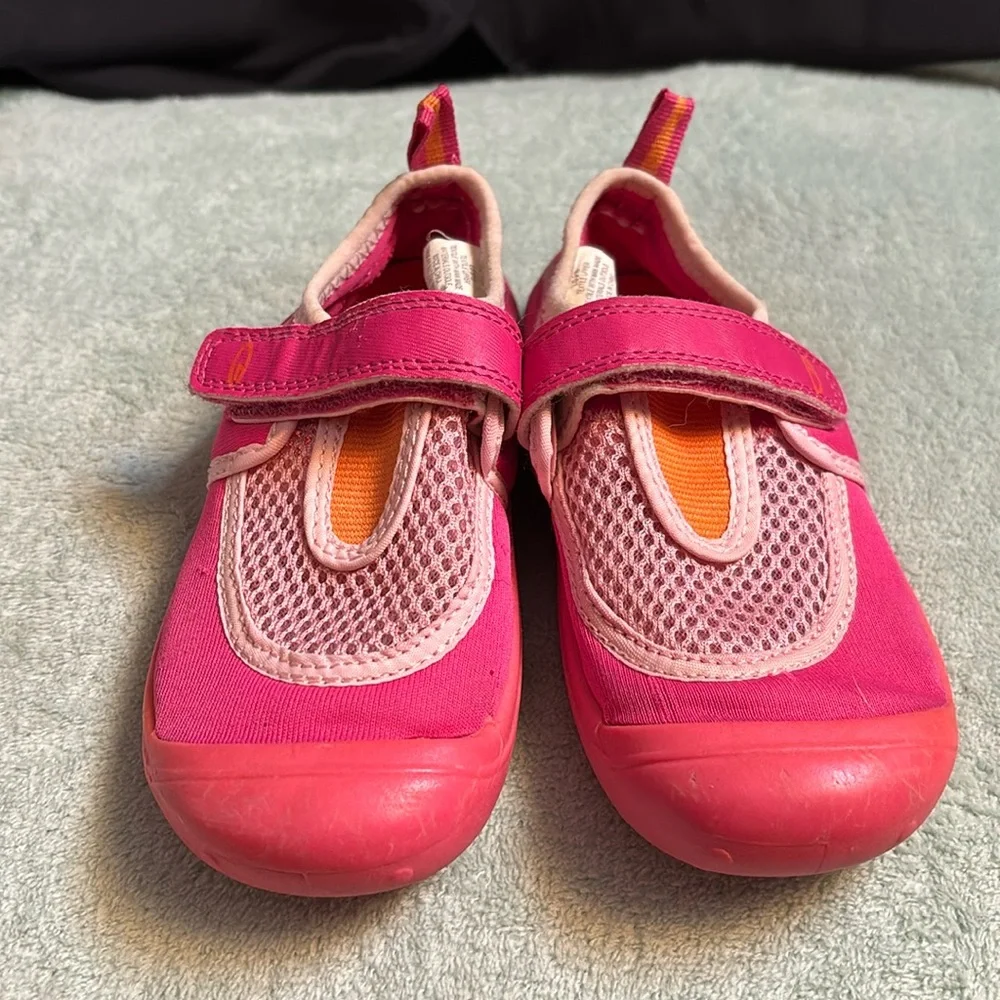 Champion pink water shoes, size large 9/10